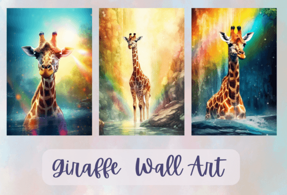 Download Watercolor Giraffe JPG Wall Art - Watercolor Collection