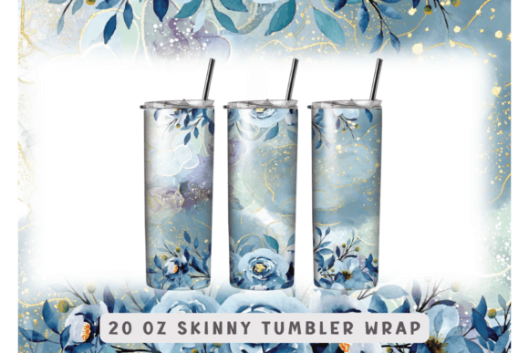 Download Watercolor Blue Flowers Sublimation - Watercolor Collection