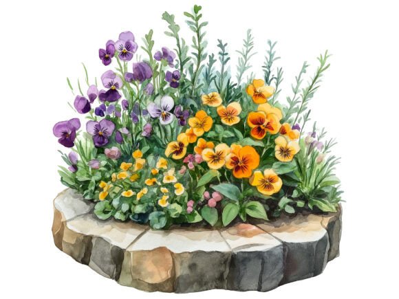 Download Watercolor Viola Clipart - Watercolor Collection