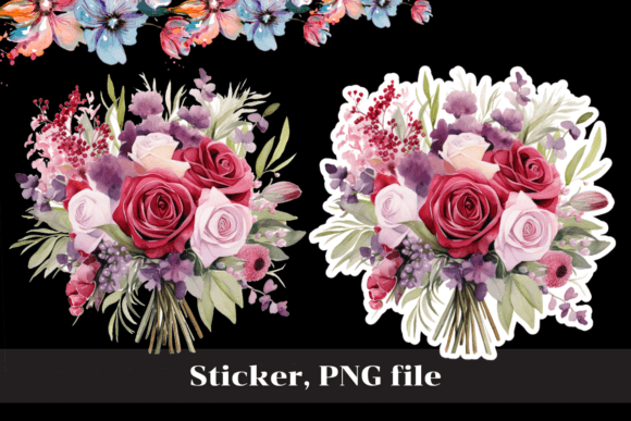 Download Watercolor Flower Floral Stickers, PNG - Watercolor Collection