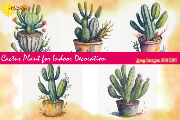 Download Indoor Decoration Watercolor Plants - Watercolor Collection