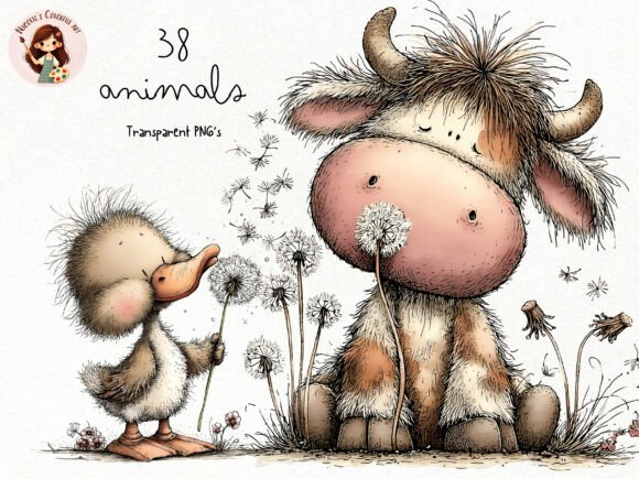Download Cute Spring Animals Clipart PNG Bundle - Animals Collection