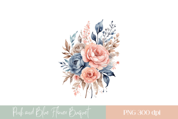 Download Watercolor Flower Bouquet PNG - Watercolor Collection