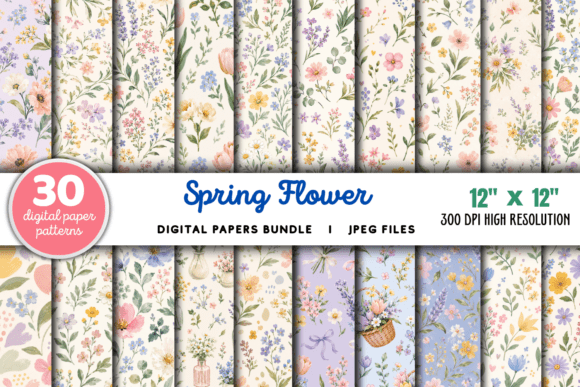 Download Spring Flower Pattern Floral Bundle - Floral bundle Collection