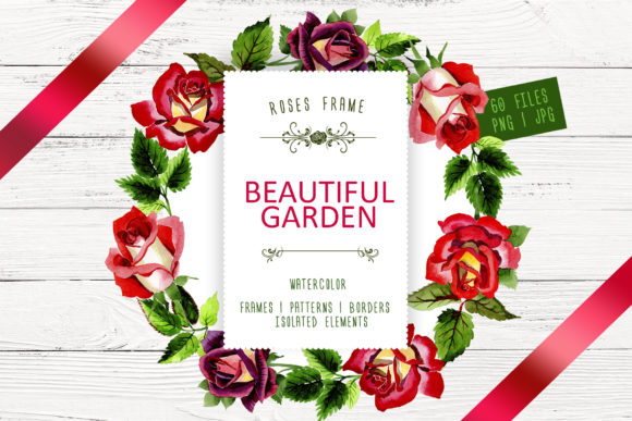 Download Beautiful Garden Watercolor Flower Set - Watercolor Collection