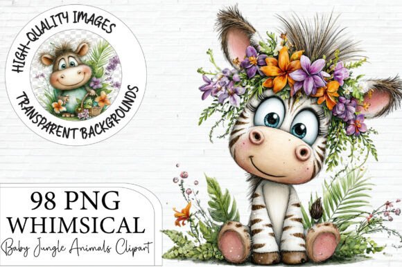 Download Baby Jungle Animals Clipart Bundle - Animals Collection