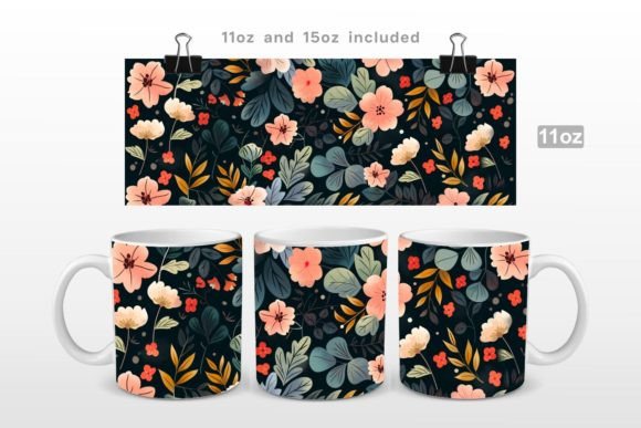 Download Spring Flowers Watercolor Mug Wrap - Watercolor Collection