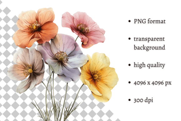 Download Watercolor Spring Flowers PNG Clipart - Watercolor Collection