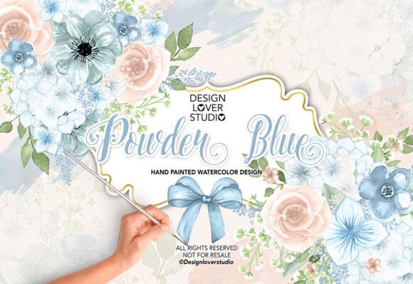 Download Watercolor POWDER BLUE Design, Spring Wa - Watercolor Collection