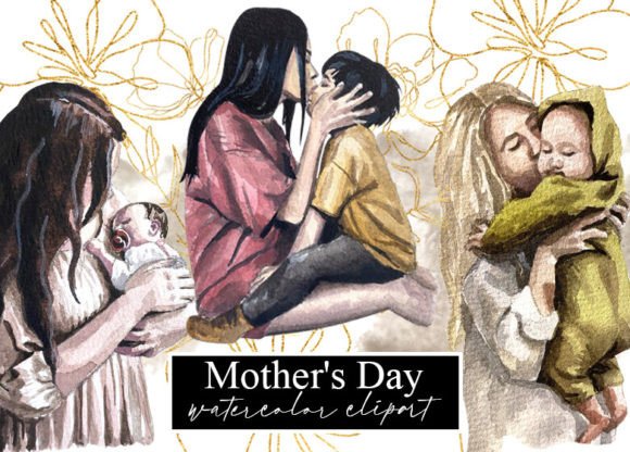 Download Mother's Day. Mom. Watercolor Clipart - Watercolor Collection