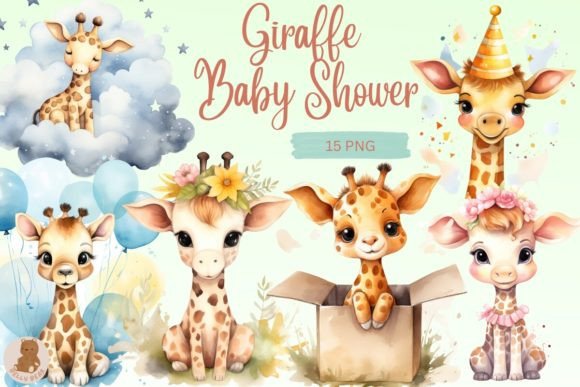 Download Watercolor Giraffe Baby Shower - Watercolor Collection