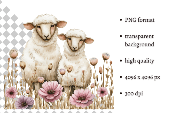 Download Cute Watercolor Easter Sheep Clipart - Watercolor Collection
