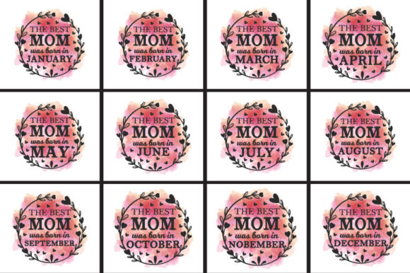 Download Mother Day Watercolor Floral SVG Bundle - Watercolor Collection