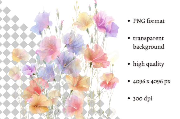 Download Watercolor Spring Flowers PNG Clipart - Watercolor Collection