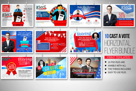 Download Election Voting Cards 10 Template Bundle - Cards Collection