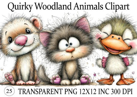 Download Quirky Woodland Animals PNG Clipart - Animals Collection
