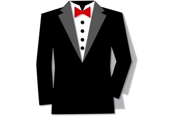Download Tuxedo with a Bow Shaped Card - Premium Resources