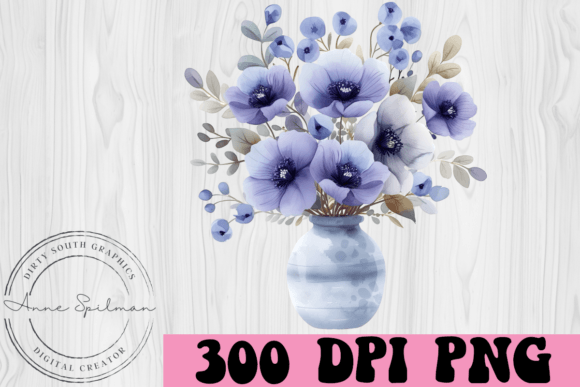 Download Watercolor Purple Flower Arrangement - Watercolor Collection