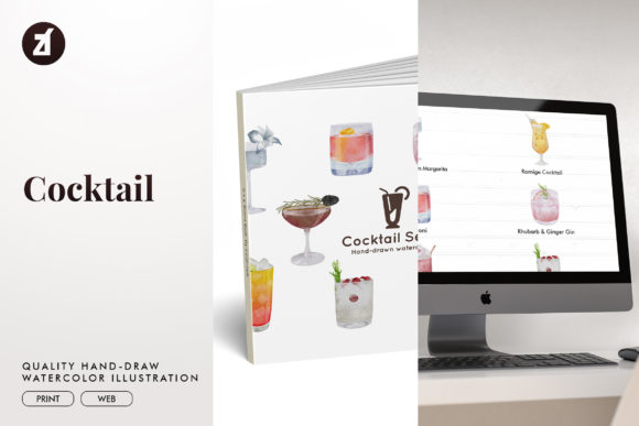Download Cocktail Set9 Watercolor Illustration - Watercolor Collection