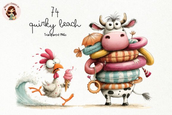 Download Quirky Beach Animals PNG Clipart - Animals Collection