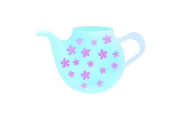 Download Floral Teapot with Spring Flowers, Watercolor - Watercolor Collection