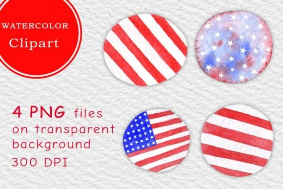 Download Watercolor American Clipart PNG - Watercolor Collection