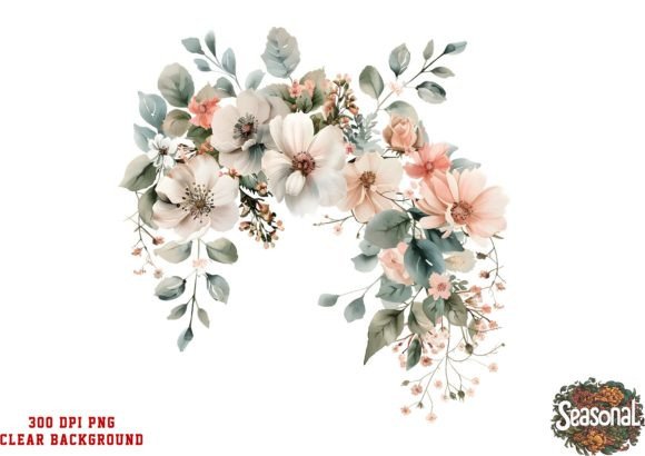 Download Watercolor Wedding Flower Bouquet PNG - Watercolor Collection