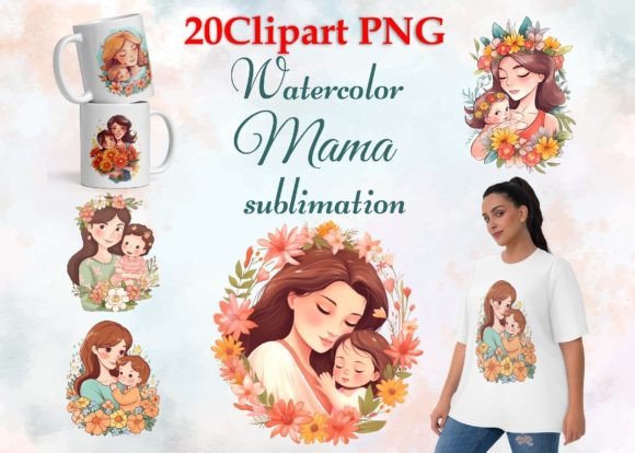 Download Mom Watercolor Clipart Mother's Day Png - Watercolor Collection