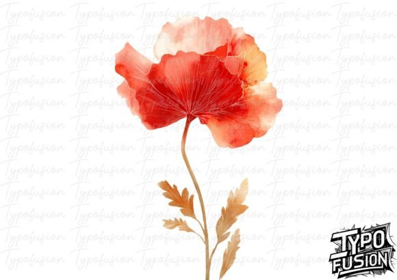 Download Watercolor Poppy Flower Clipart - Watercolor Collection