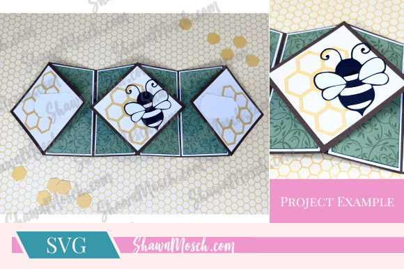 Download Triple Floating Diamond Bumble Bee Card - Premium Resources