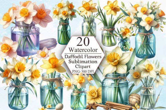 Download Watercolor Daffodil Clipart - Watercolor Collection