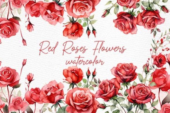 Download Red Roses Clipart Watercolor Roses PNG - Watercolor Collection