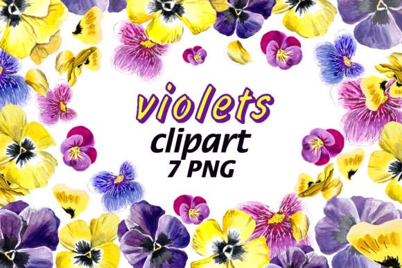 Download Violets Watercolor Clipart - Watercolor Collection