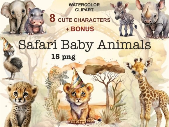 Download Safari Baby Animals, Cute Animal Clipart - Animals Collection