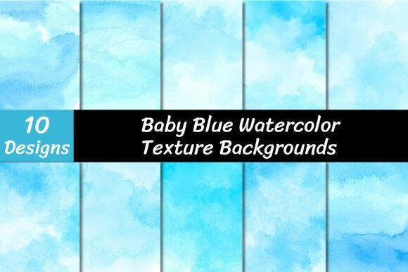Download Blue Watercolor Backgrounds Set - Watercolor Collection