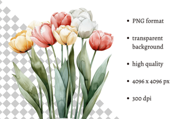 Download Watercolor Spring Flowers PNG Clipart - Watercolor Collection