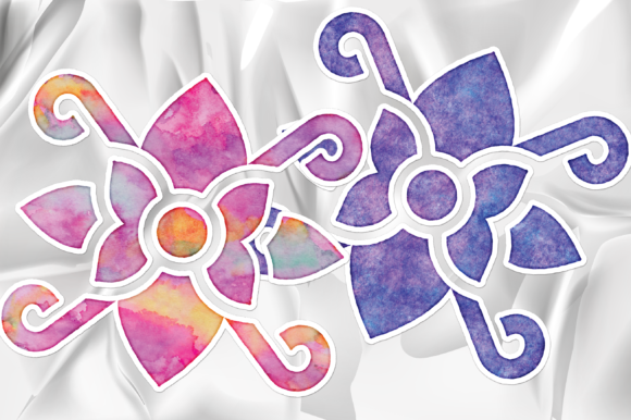 Download Flowers Watercolor Floral Stickers Set - Watercolor Collection